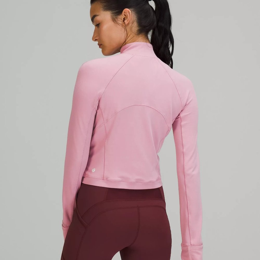 It's Rulu Run Cropped 1/2 Zip (Pink Taupe) - Picture 3 of 10